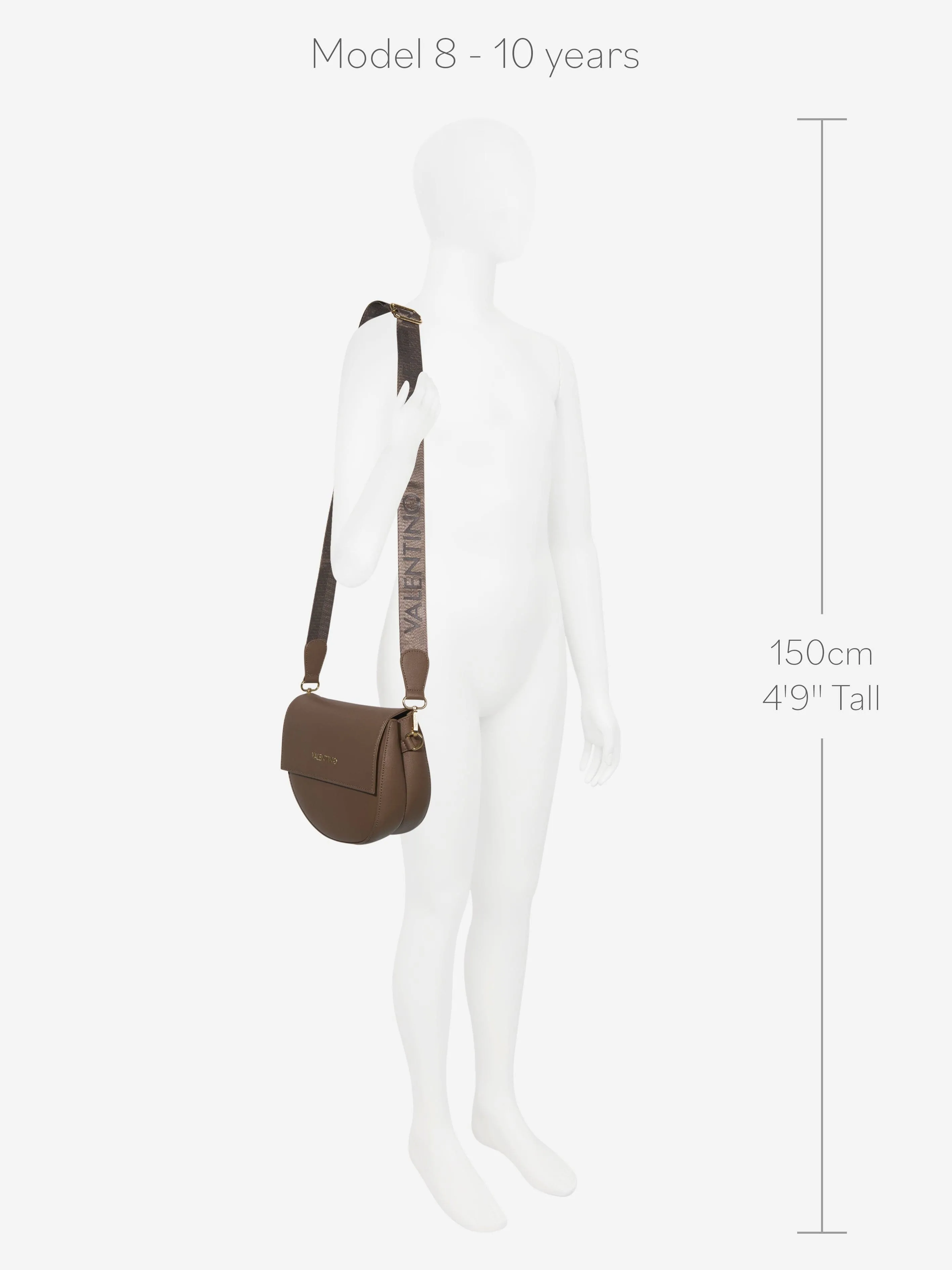 Valentino Girls Bigs Flap Bag in Beige (W: 24.5cm)