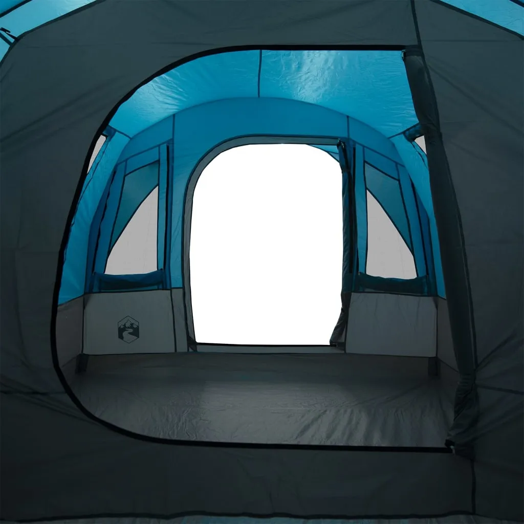 vidaXL Camping Tent Tunnel 3-Person Blue Waterproof