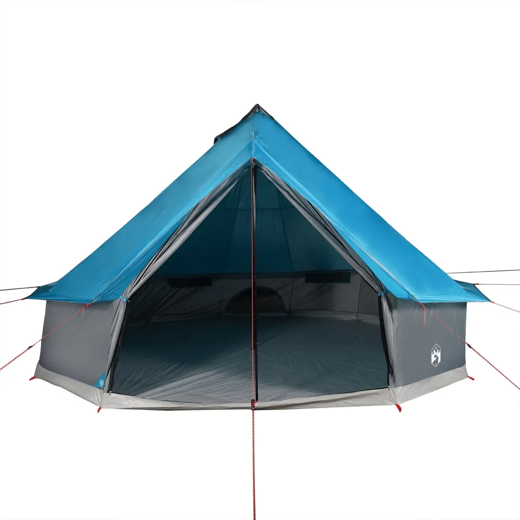 vidaXL Family Tent Tipi 10-Person Blue Waterproof