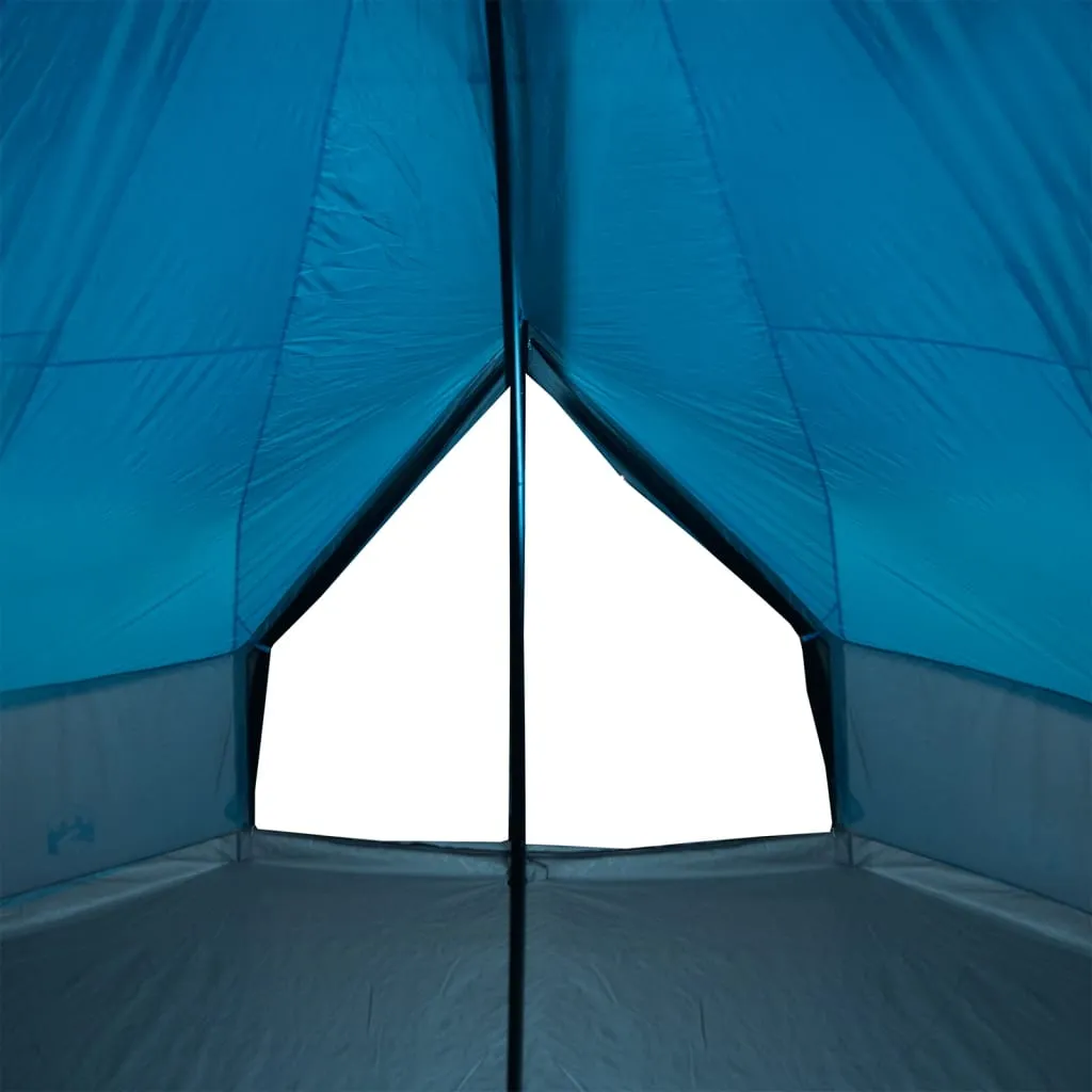 vidaXL Family Tent Tipi 12-Person Blue Waterproof