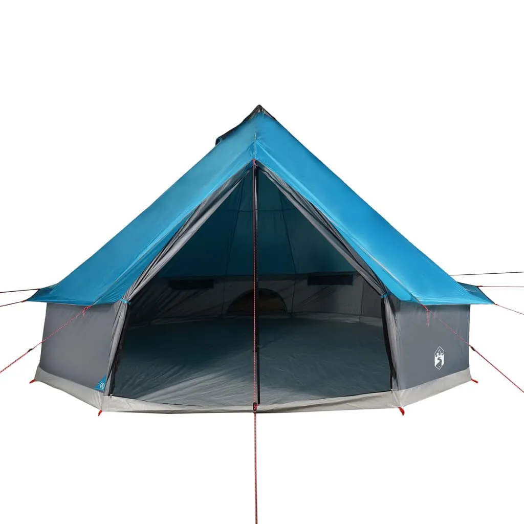 vidaXL Family Tent Tipi 12-Person Blue Waterproof