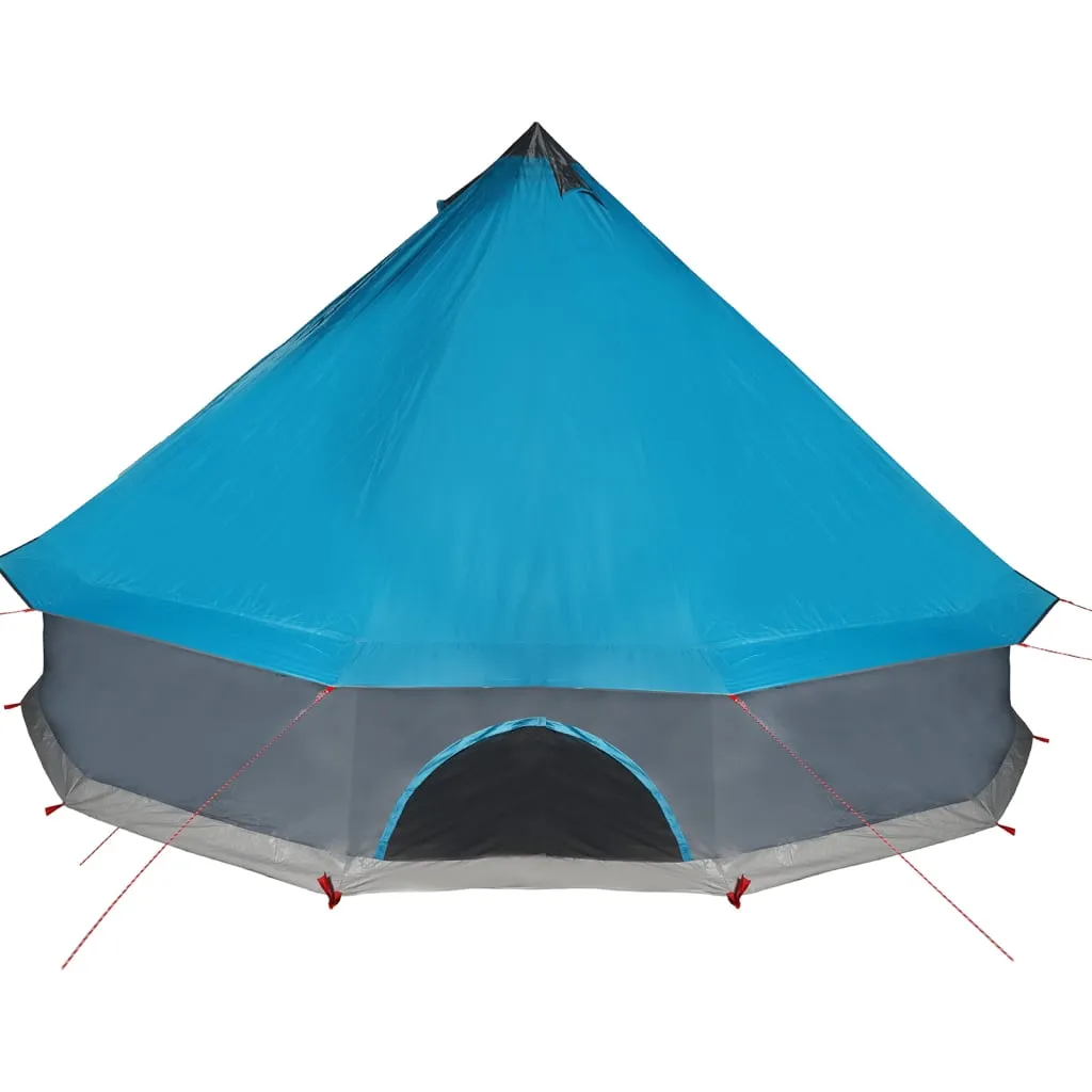 vidaXL Family Tent Tipi 12-Person Blue Waterproof