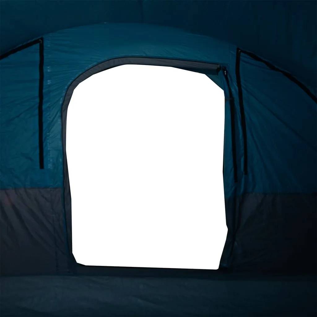 vidaXL Family Tent Tunnel 7-Person Blue Waterproof