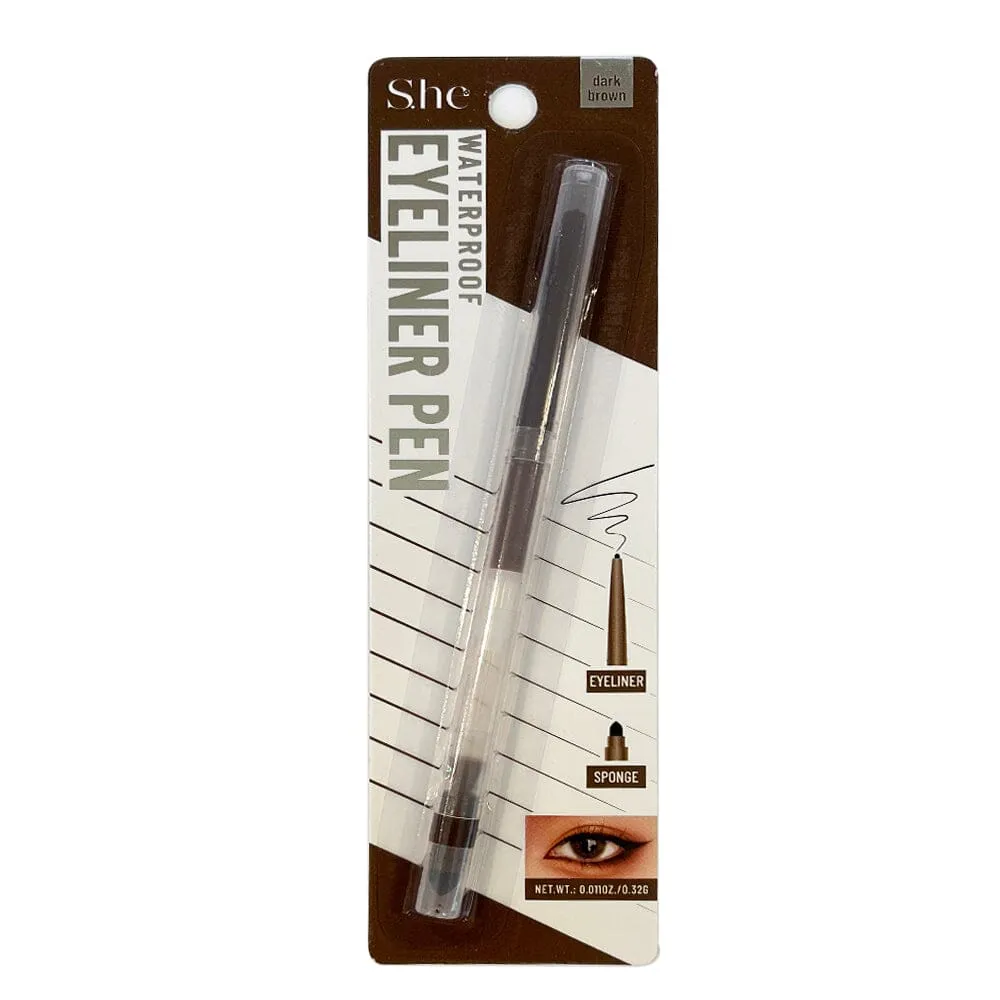 Waterproof Eyeliner Pen Dark Brown (24 units)