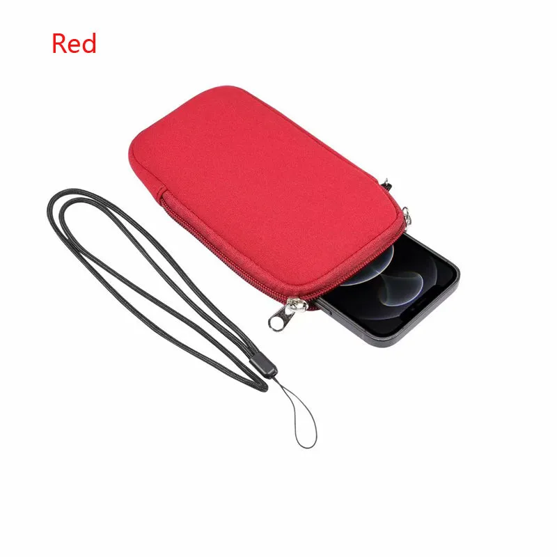 Waterproof Mobile Phone Bag Pouch for iPhone Samsung Huawei Xiaomi Shockproof Mobile Phone Case with Shoulder StrapUniversal 4.7-7.2 inch