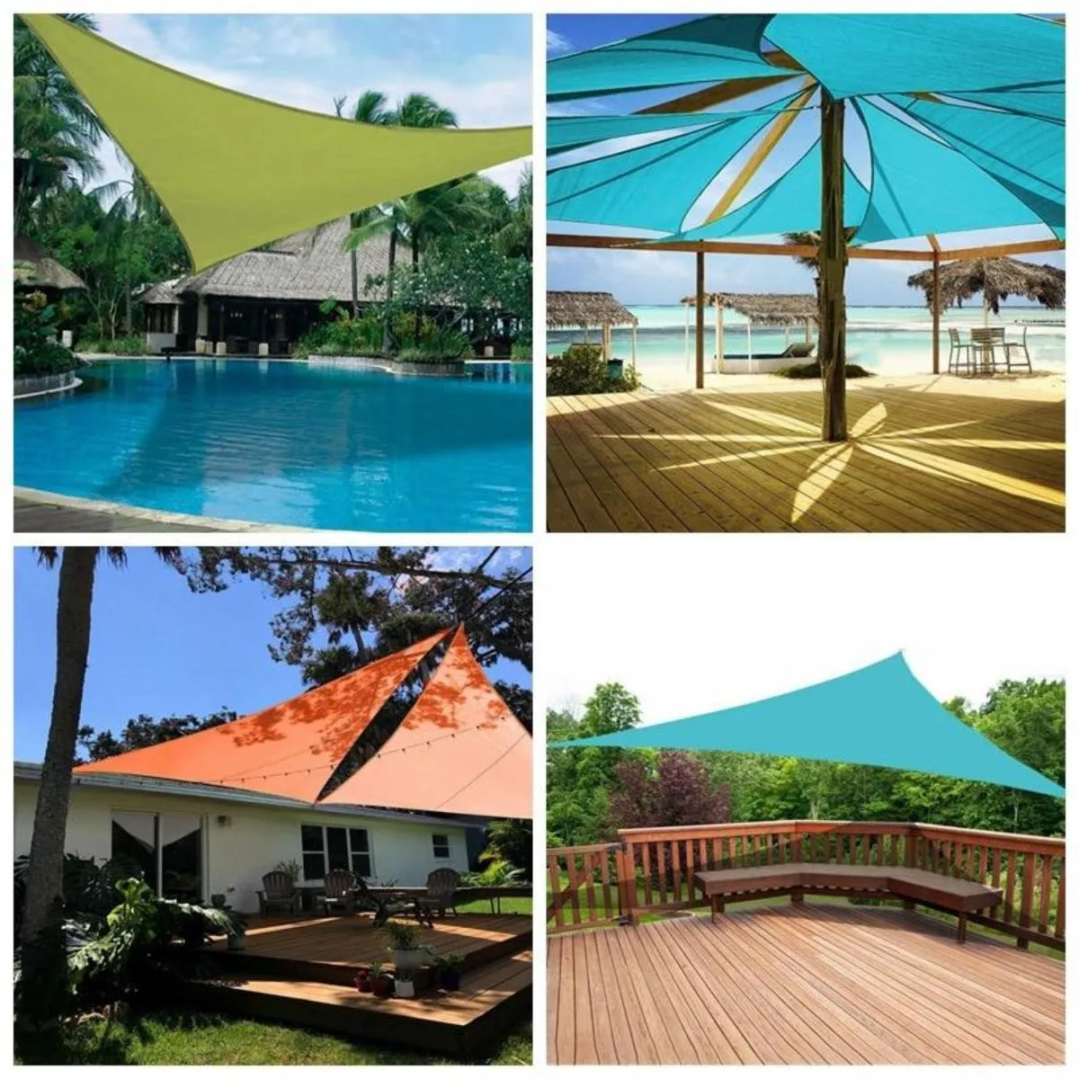 Waterproof Patio Shade Top Cover 9 ft x 9ft