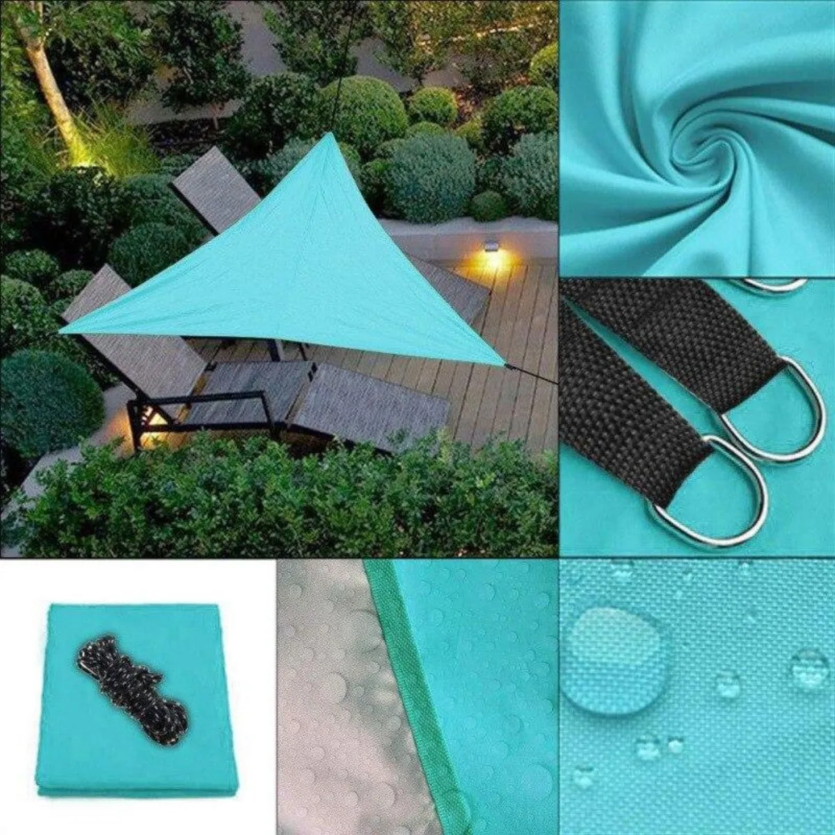 Waterproof Patio Shade Top Cover 9 ft x 9ft