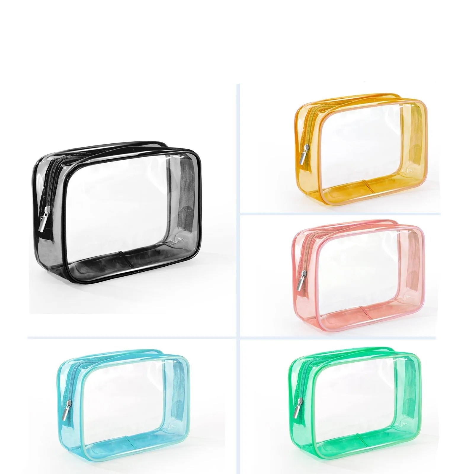 Waterproof PVC transparent cosmetic bag