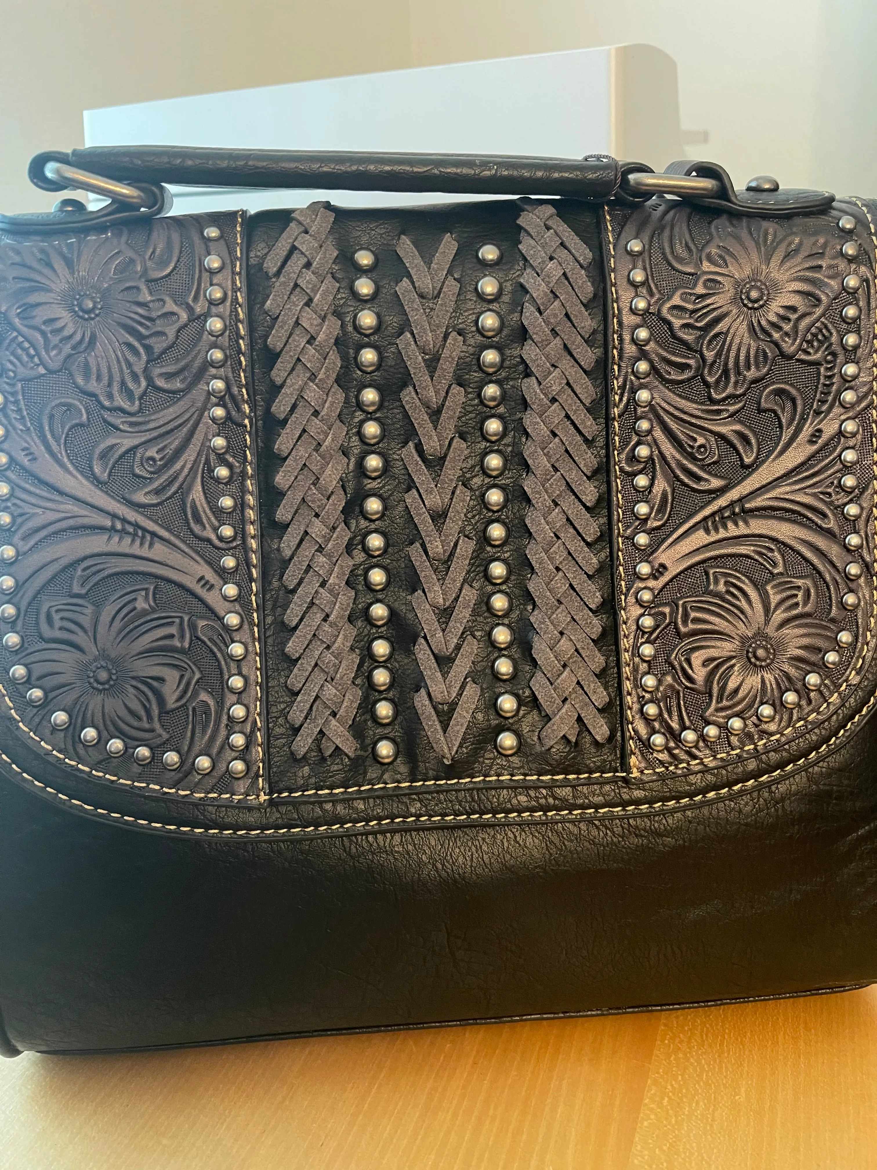 Western Leather Handbag Crossbody
