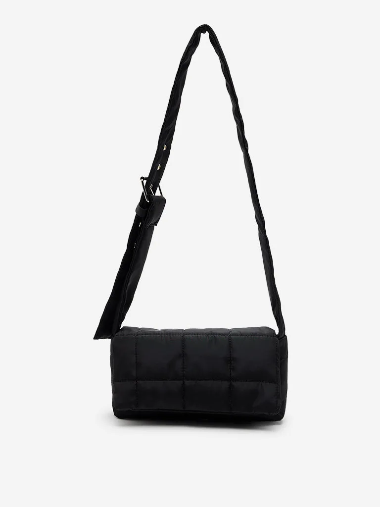 Westside Black Buckle Sling Bag