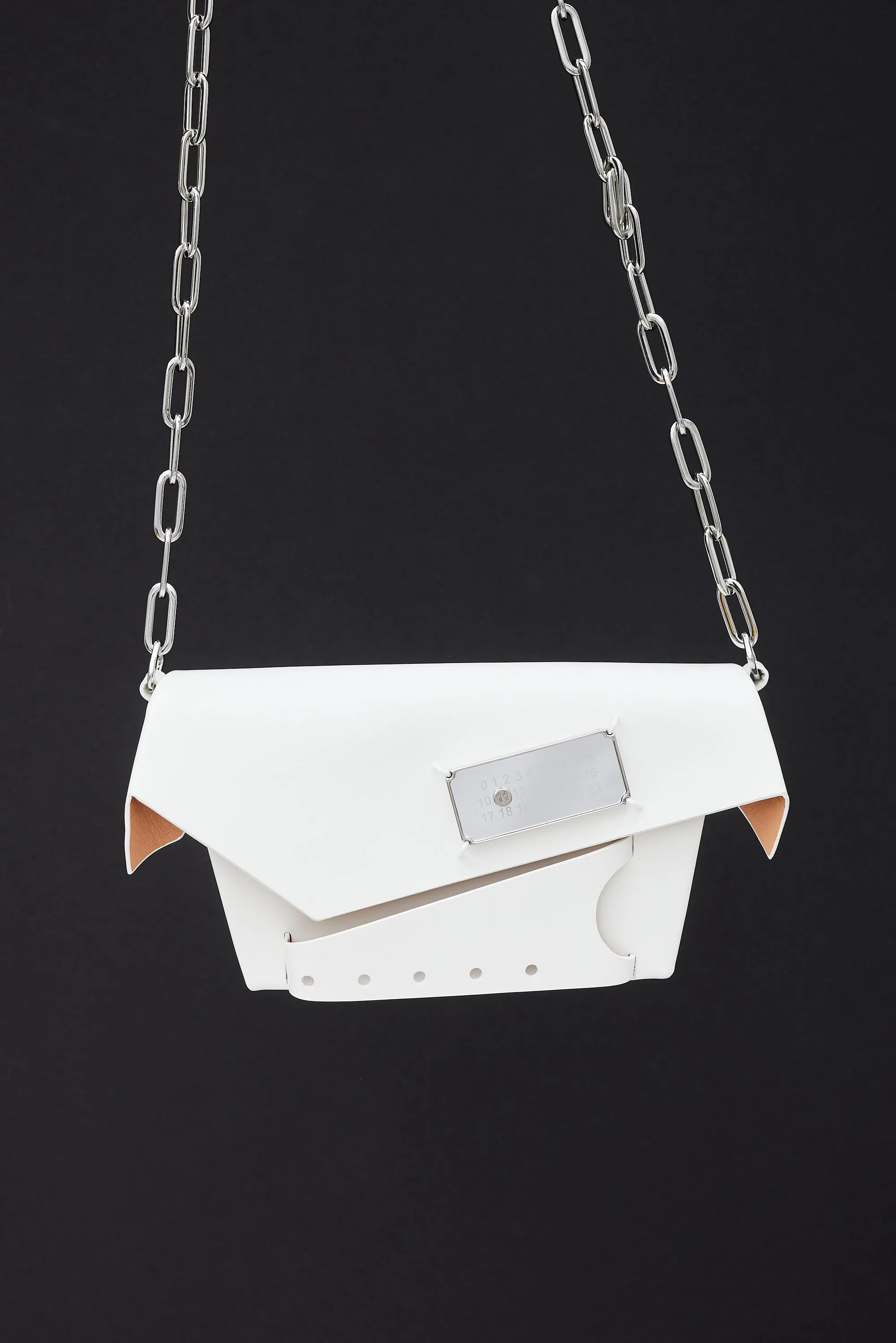 White Patent Leather Snatched Classique Bag