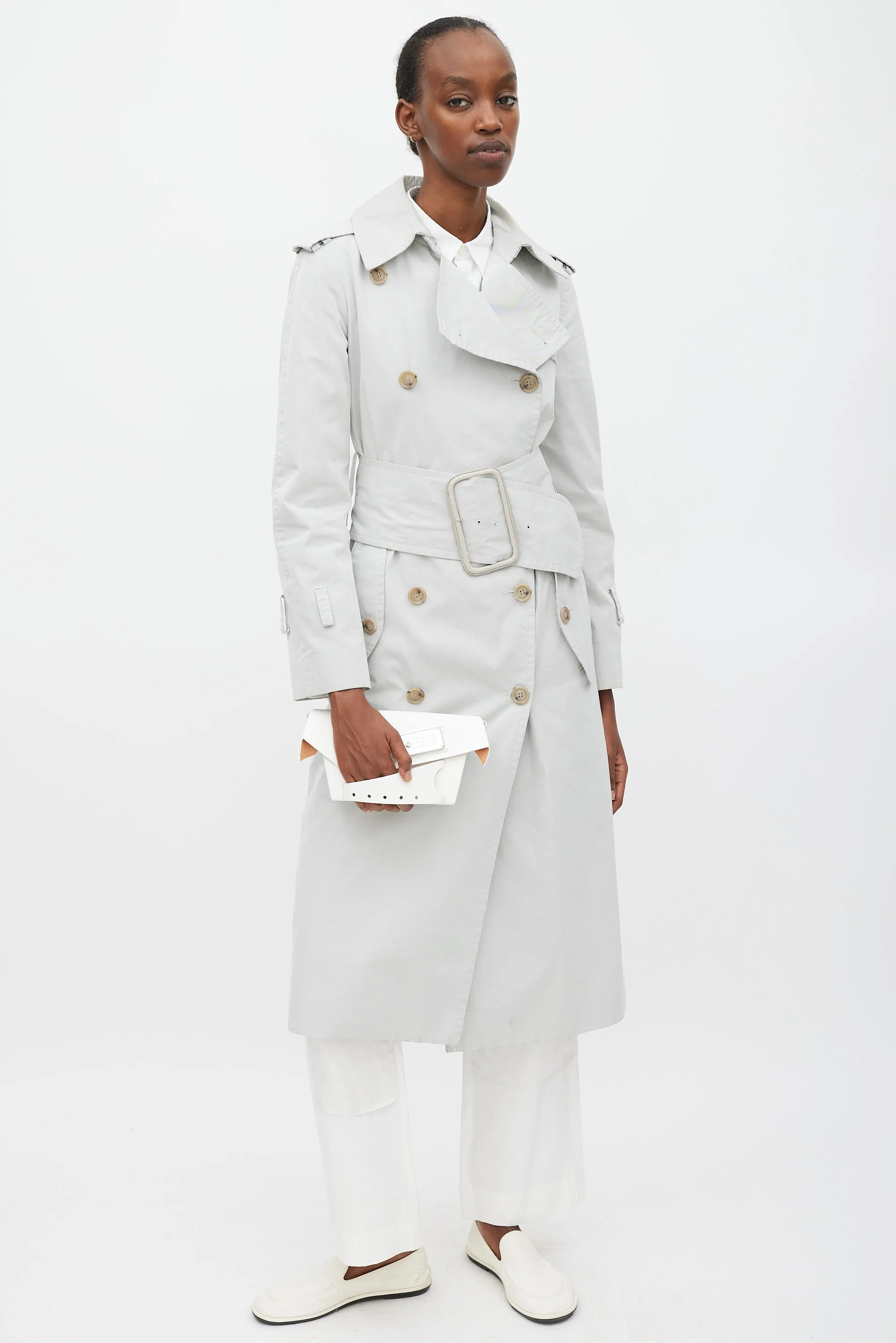 White Patent Leather Snatched Classique Bag