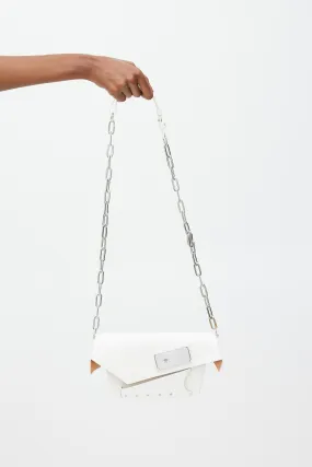 White Patent Leather Snatched Classique Bag