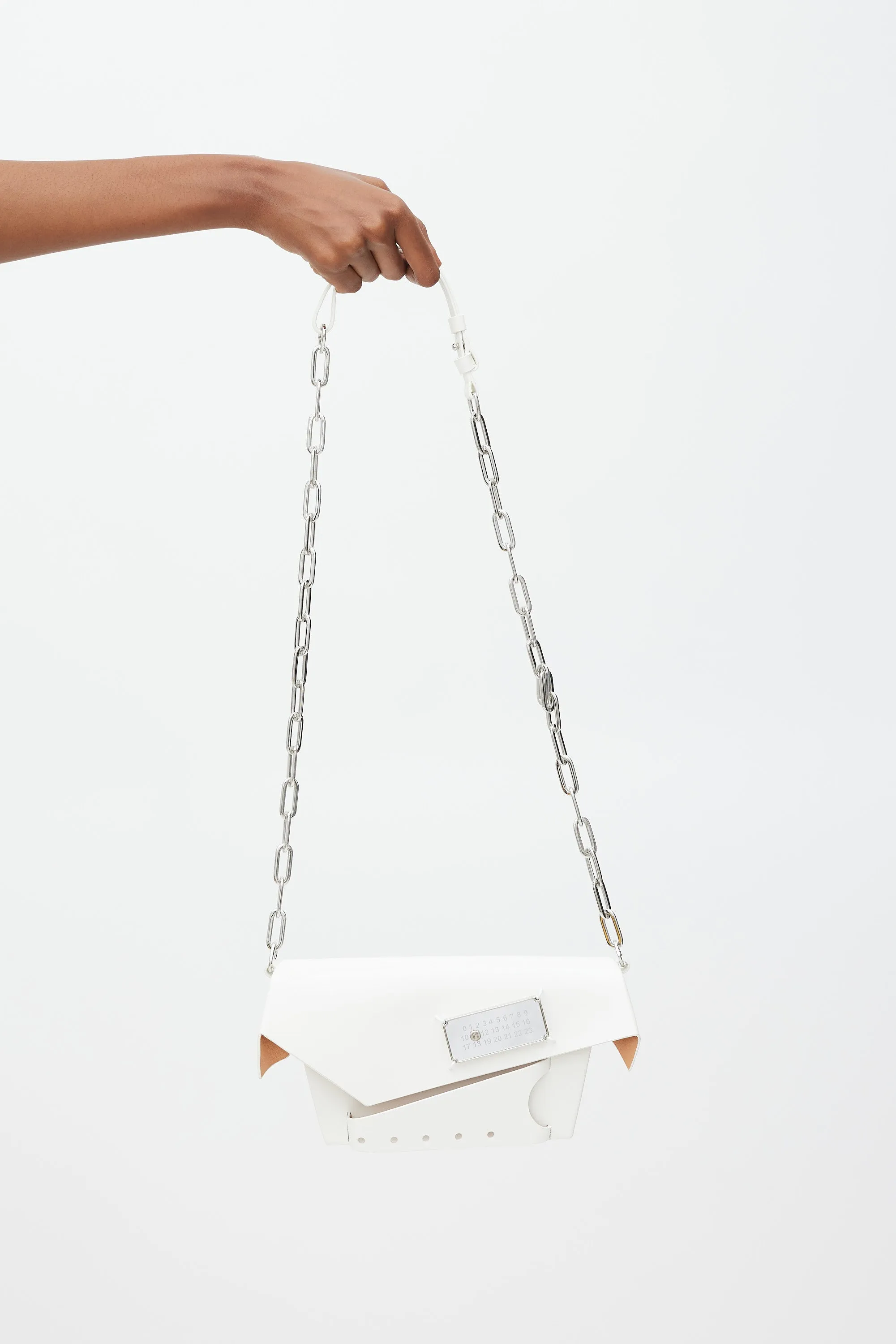 White Patent Leather Snatched Classique Bag