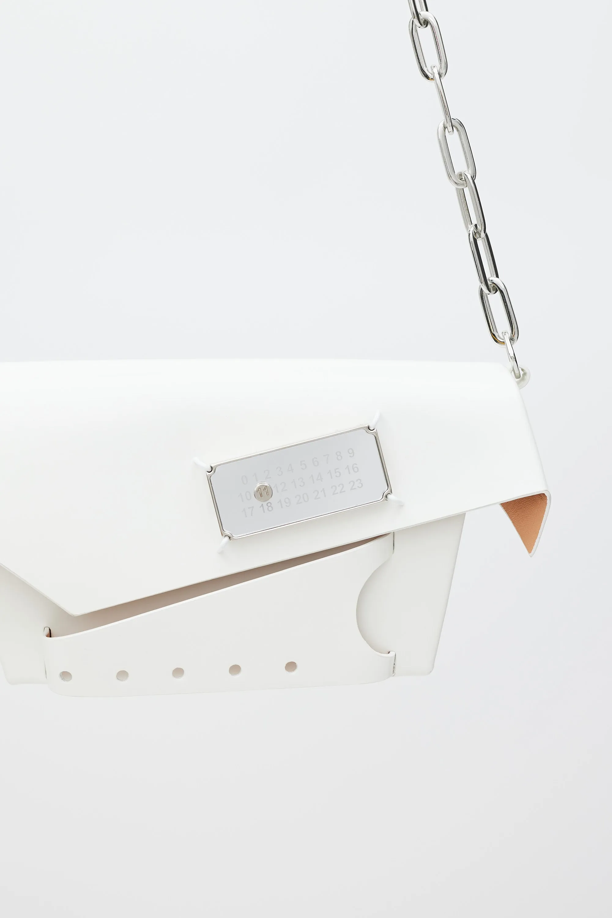 White Patent Leather Snatched Classique Bag
