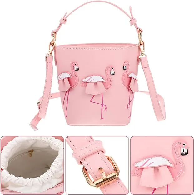 Women's Handbag Portable Tote for Small Pink Bucket Shoulder S16595