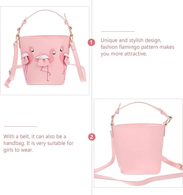 Women's Handbag Portable Tote for Small Pink Bucket Shoulder S16595