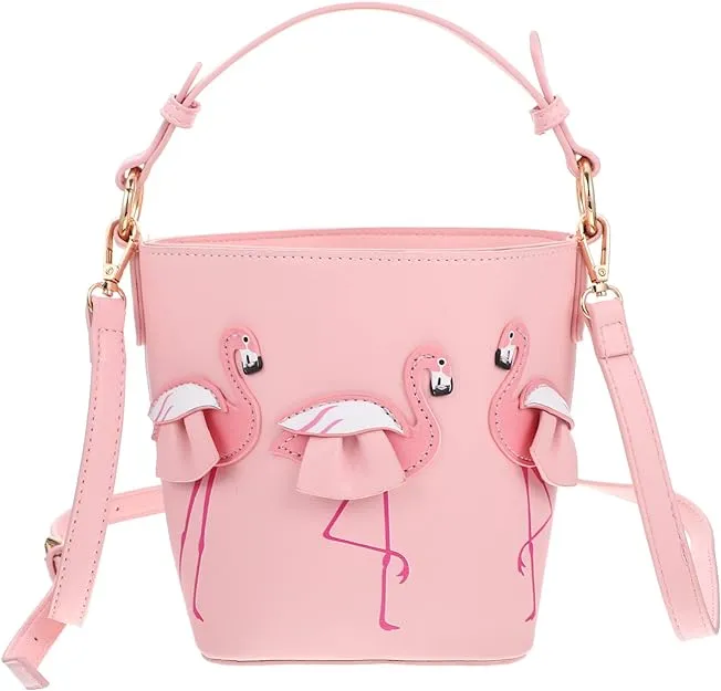 Women's Handbag Portable Tote for Small Pink Bucket Shoulder S16595